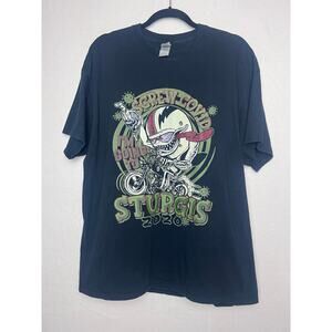 Sturgis 2020 Black Short Sleeve T-Shirt Size XL Screw Covid Motorcycle Biker